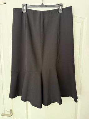Style & Co. Black A-Line Flared Hem Skirt